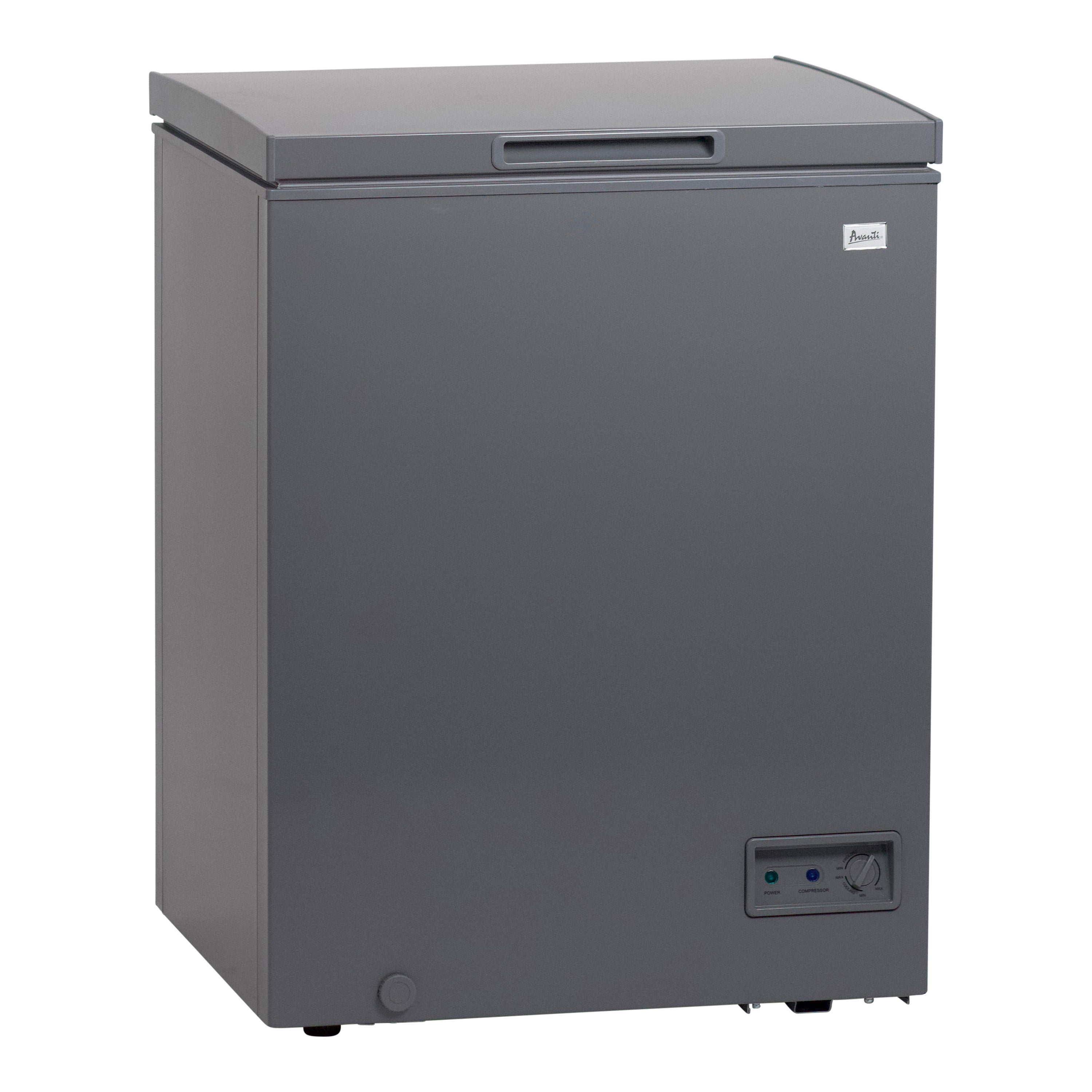 Avanti Garage Ready Chest Freezer, 5.0 cu. ft. Capacity, in Smoke Grey