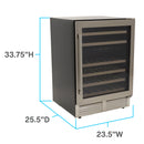 Avanti DESIGNER Series Dual-Zone Wine Cooler, 46 Bottle Capacity