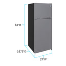 Avanti Frost-Free Top Freezer Refrigerator, 14.3 cu. ft. Capacity, in Stainless Steel