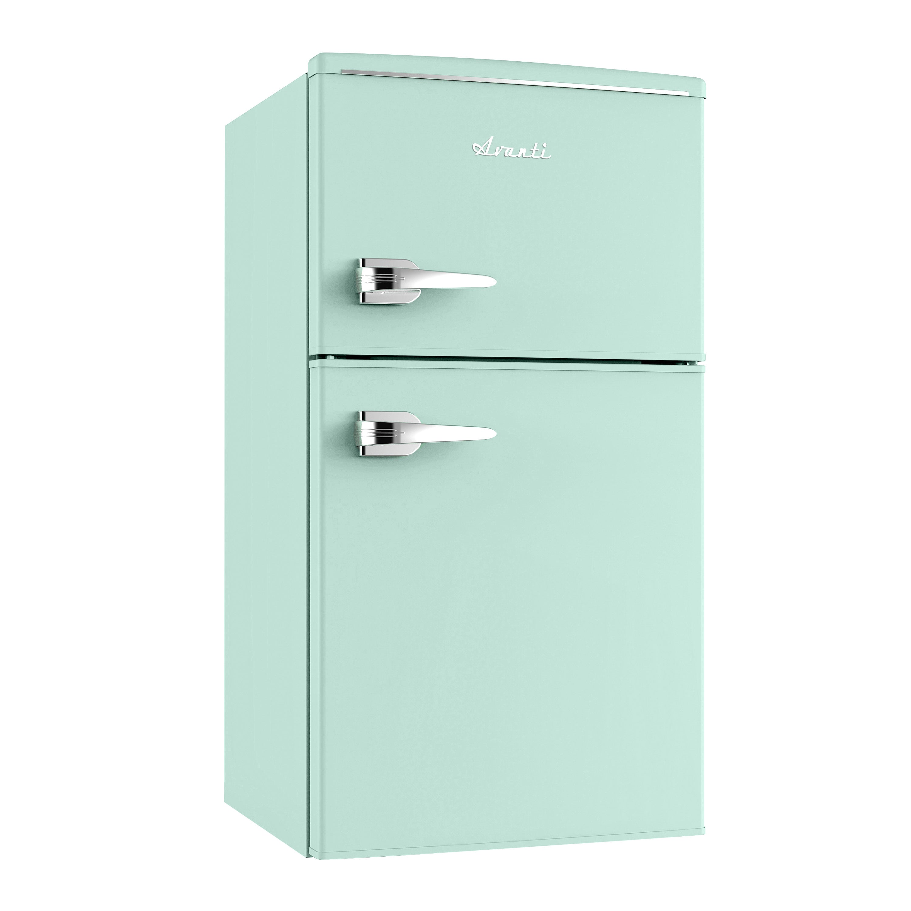 Avanti Mini Fridge with Freezer Retro Design Compact Refrigerator for Home Office or Dorm, Features Dual Doors Removable Shelves Manual Defrost and Mechanical Adjustable Temp Control, 3.1-Cu.Ft, Blue on Fridge.com