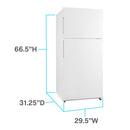 Avanti Frost-Free Apartment Size Refrigerator, 18.0 cu. ft.