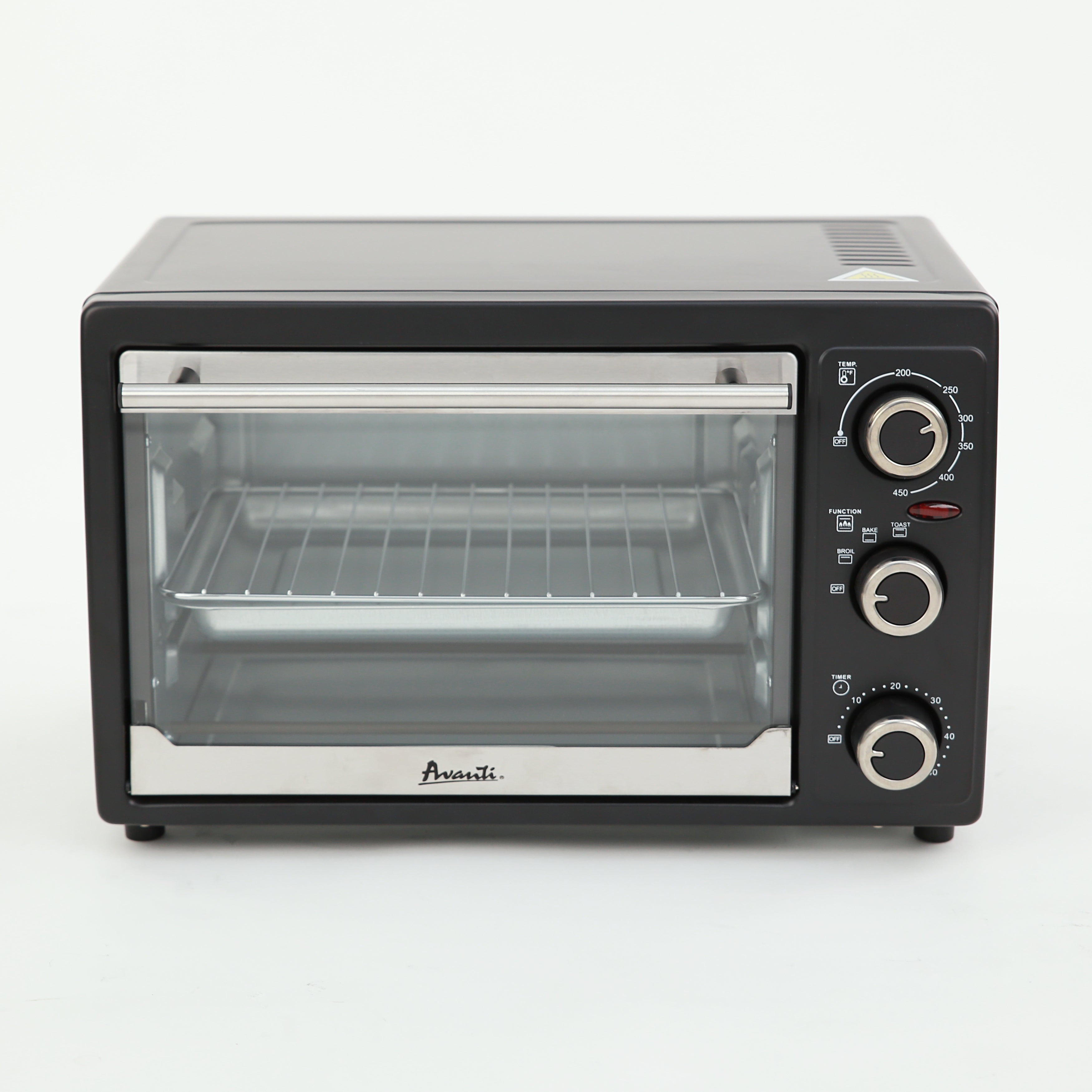 20L Compact Size Countertop Toaster Oven w/Timer-Bake-Broil-Toast Setting