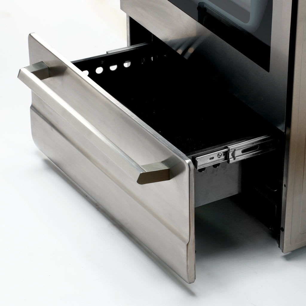 Avanti 24 Inch 2.6 Cubic Ft Natural Gas Kitchen Oven with 4 Burner Range,  Black, 1 Piece - Harris Teeter