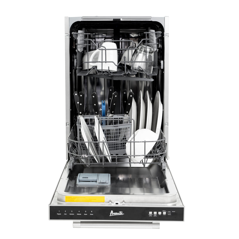 Avanti 18 Built In Dishwasher, in Stainless Steel (DWT18V3S)
