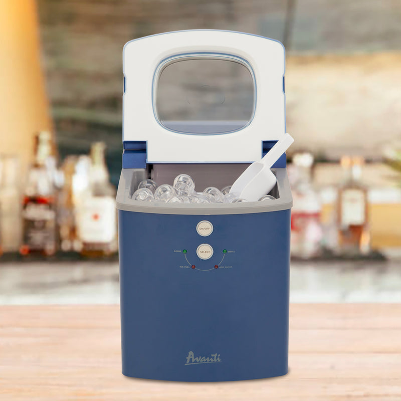 Avanti Portable Countertop Ice Maker, in Dark Blue (IM1216DBIS)