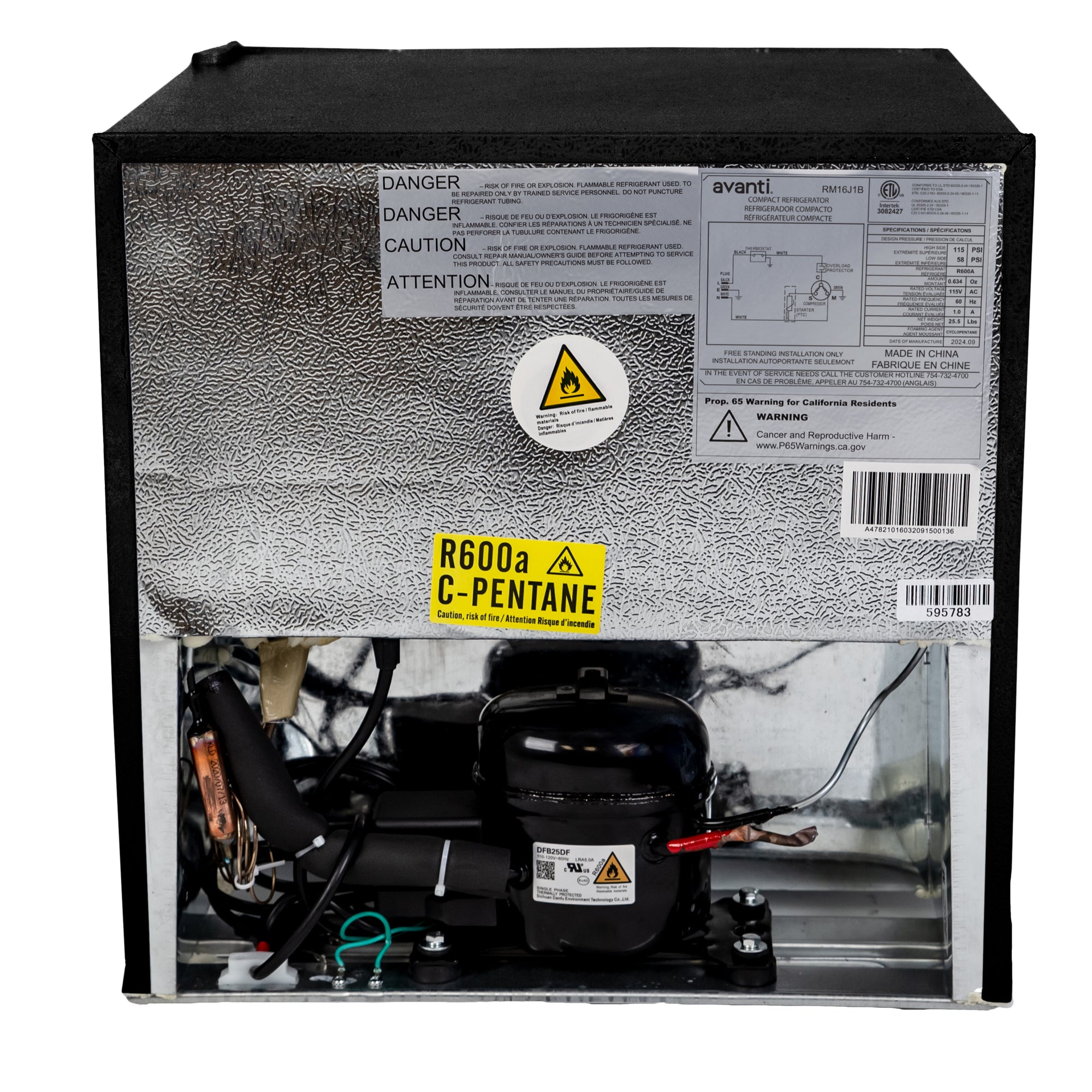 Avanti RM16J1B Mini Fridge Compact Refrigerator for Home Office or Dorm, Features Single Reversible Door Removable Shelf Manual Defrost and Adjustable Temperature Control, 1.6-Cu.Ft, Black on Fridge.com