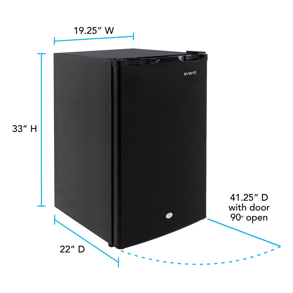 Avanti AR4446B 4.4 Cu. Ft. Compact Refrigerator on Fridge.com