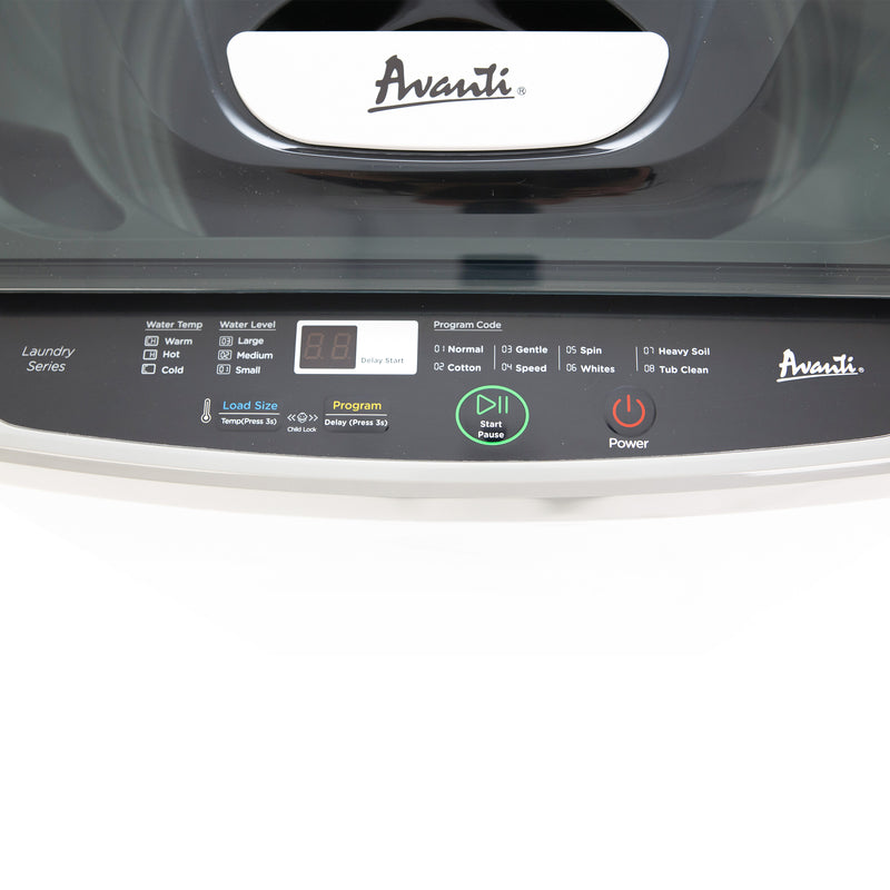 Avanti 20 in. 1.4 cu. ft. Compact Portable Washer - White