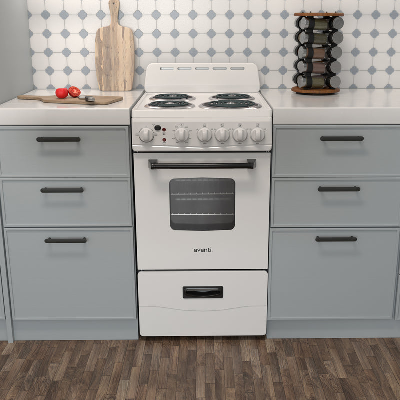 Avanti 20" Electric Range Oven with Framed Glass Door