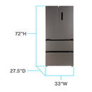 Avanti Frost Free French Door Refrigerator, 18.0 cu. ft.