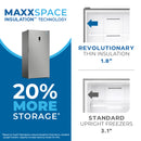 Avanti MaxxSpace Garage-Ready 17 cu. ft. Convertible Upright Freezer