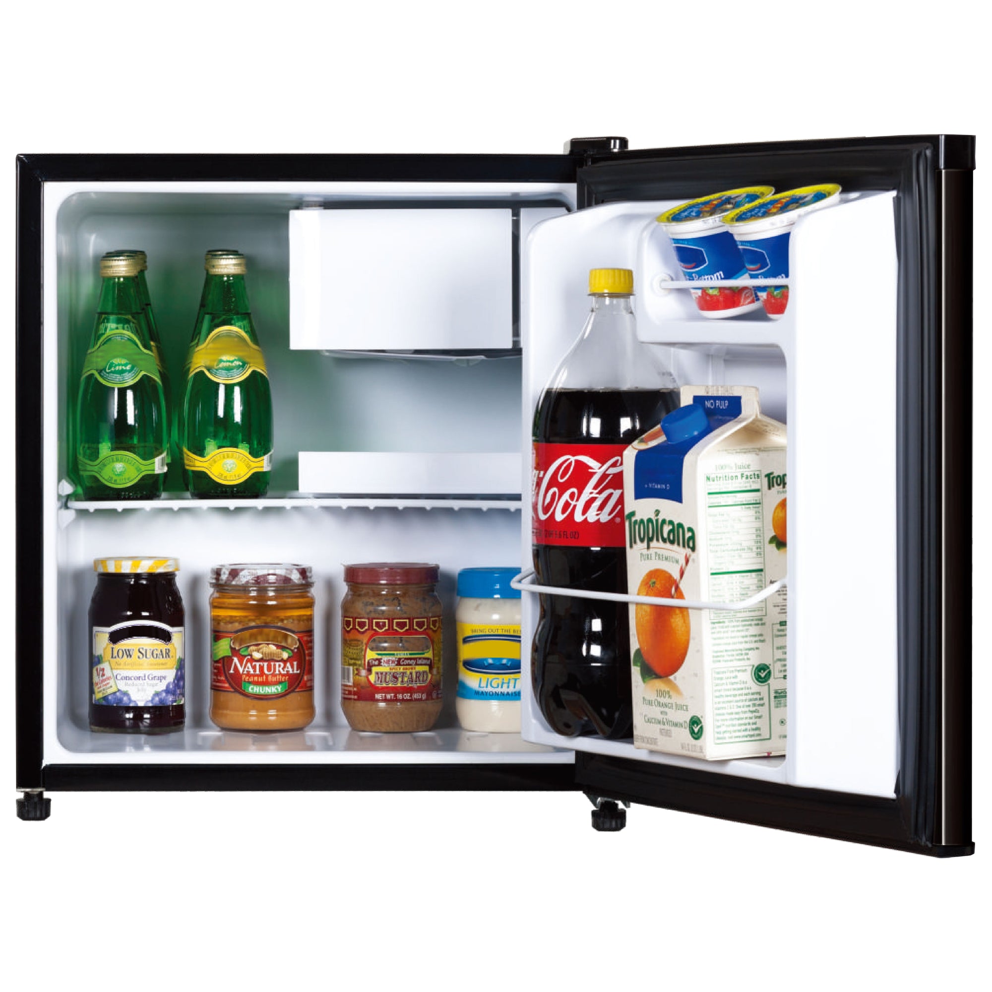Avanti RM16J1B Mini Fridge Compact Refrigerator for Home Office or Dorm, Features Single Reversible Door Removable Shelf Manual Defrost and Adjustable Temperature Control, 1.6-Cu.Ft, Black on Fridge.com