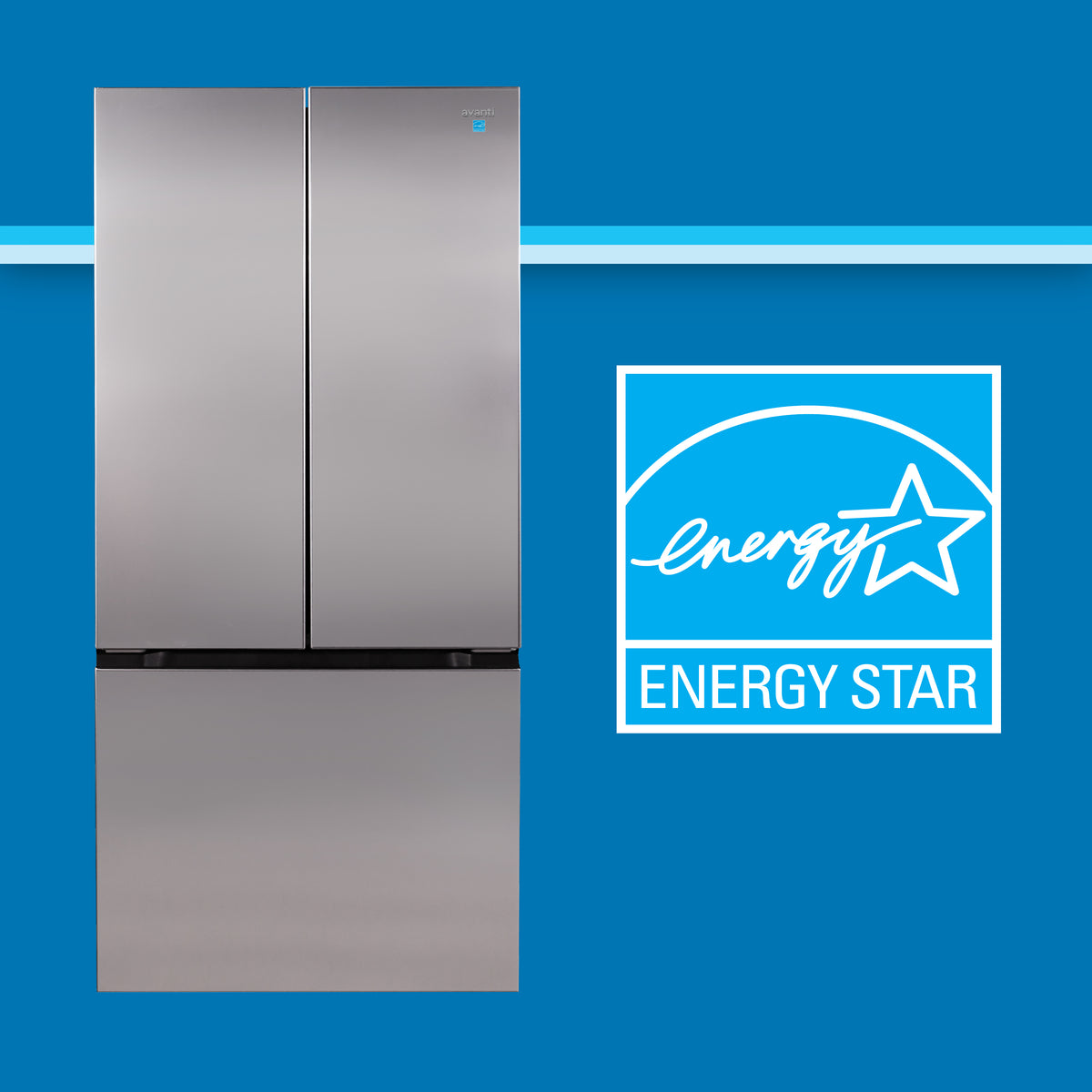 Avanti Frost Free French Door Refrigerator​, 17.5 cu. ft., in
