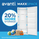 Avanti MaxxSpace Garage-Ready 23 cu. ft. Convertible Upright Freezer