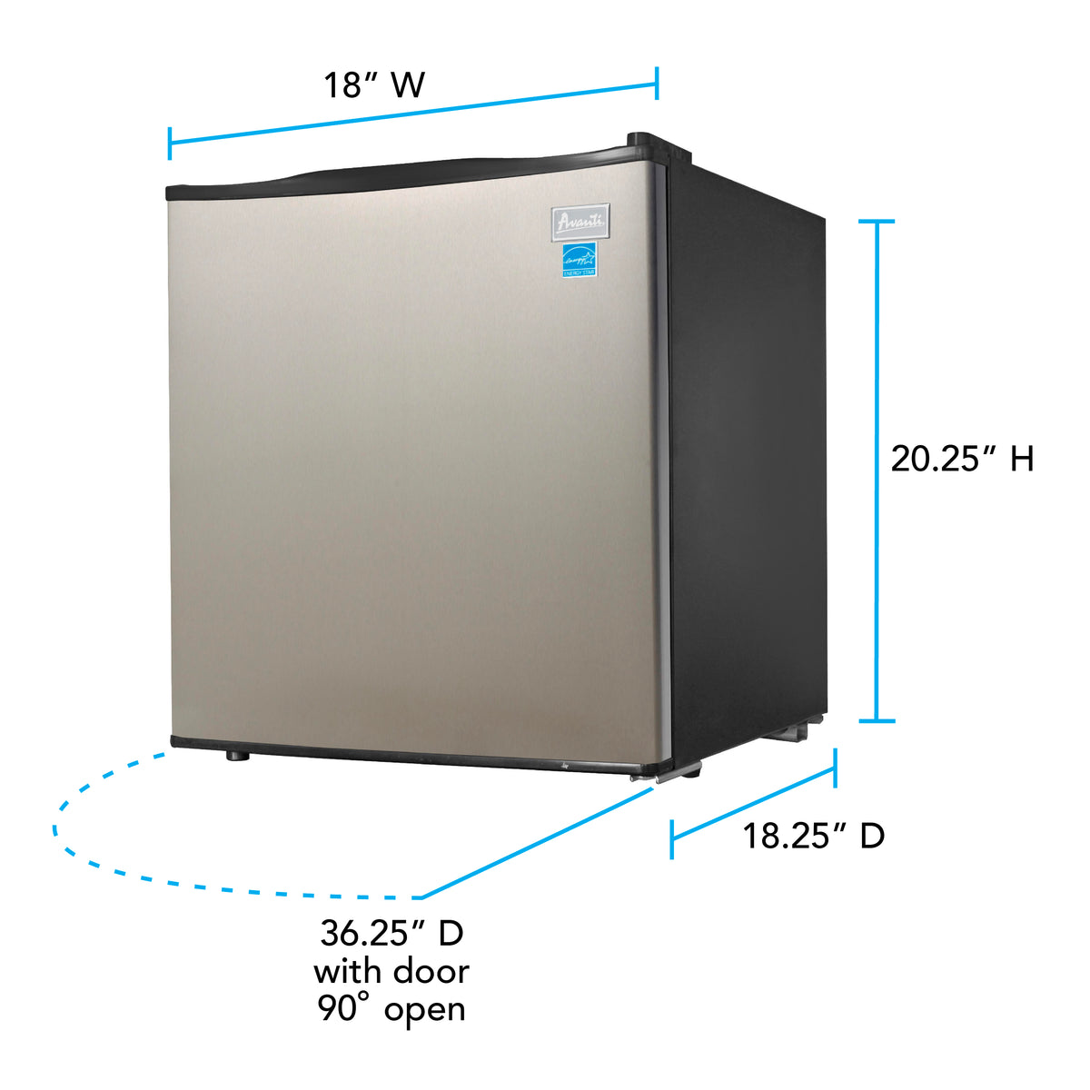 Avanti 1.7 cu. ft. Compact Refrigerator (AR17T3S)