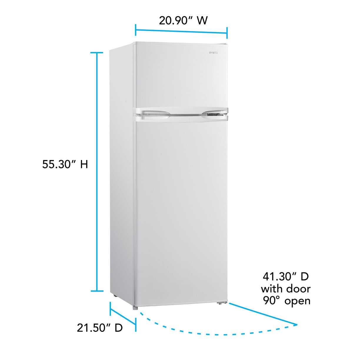 Avanti 7.5 cu. ft. Apartment Size Refrigerator