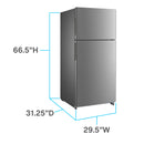 Avanti Frost-Free Apartment Size Refrigerator, 18.0 cu. ft.