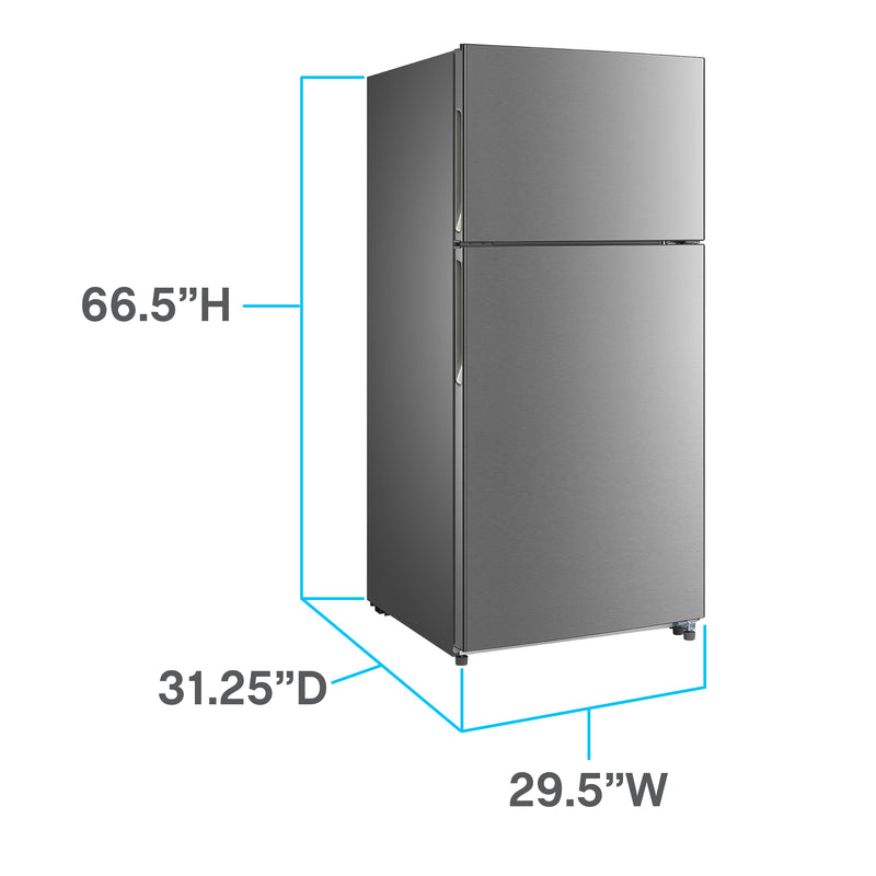 Avanti Frost-Free Apartment Size Refrigerator, 18.0 cu. ft.