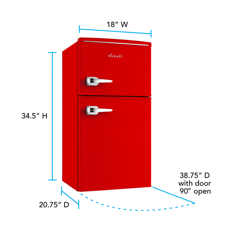Avanti 3.1 Cu. Ft. Retro Compact Refrigerator