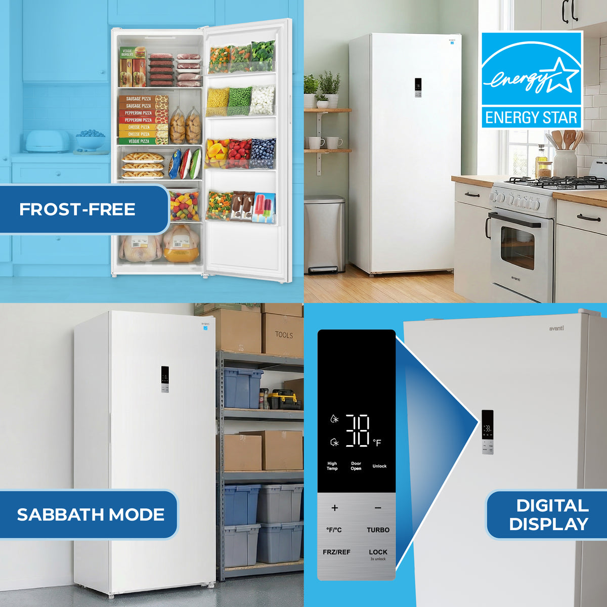 Avanti MaxxSpace Insulation™ Technology Garage-Ready Frost-Free
