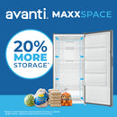 Avanti MaxxSpace Garage-Ready 17 cu. ft. Convertible Upright Freezer