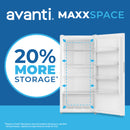 Avanti MaxxSpace Garage Ready 17 cu. ft. Frost Free Convertible Upright Freezer