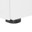 White electric range bottom trim and leveling feet