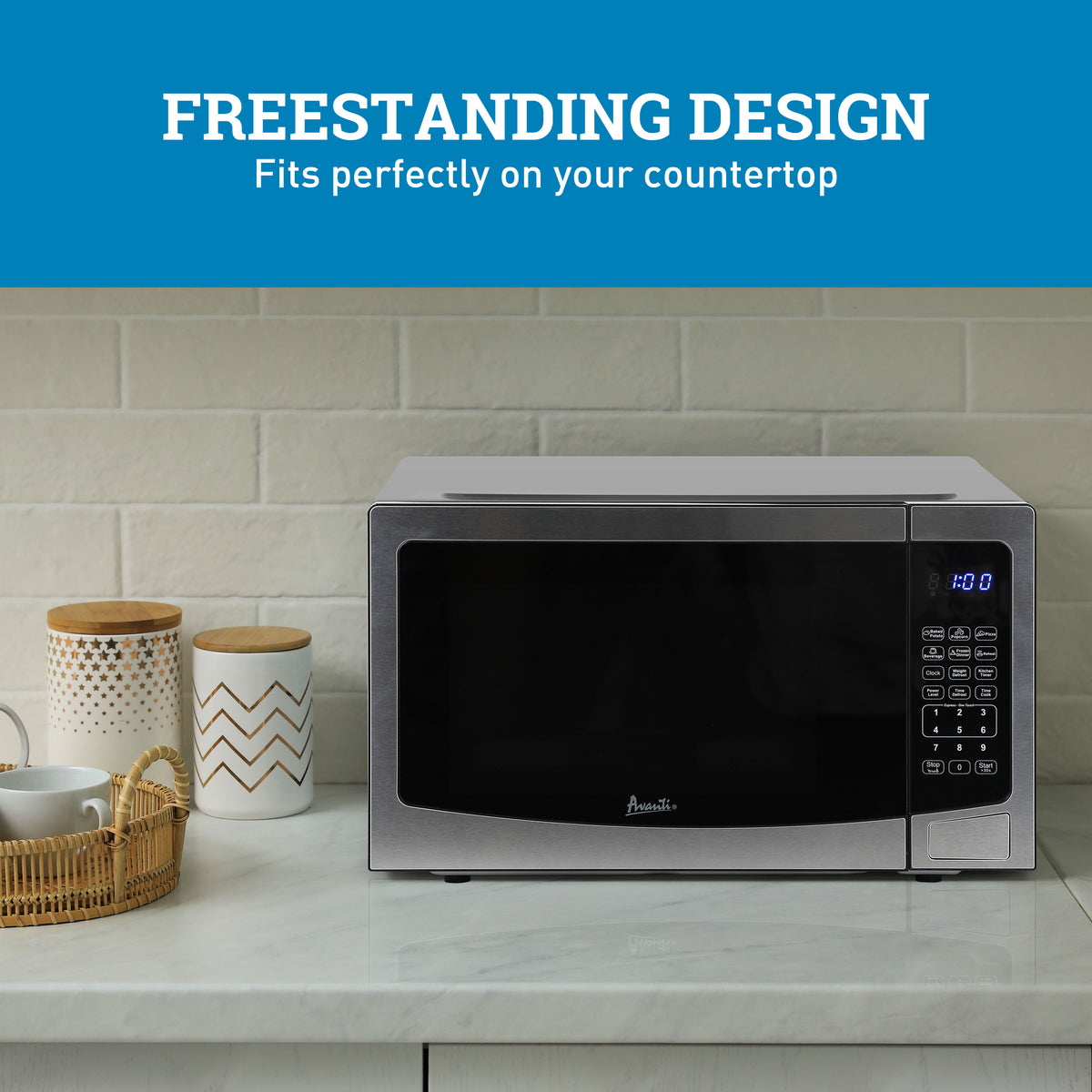 Avanti Microwave Oven, 1.1 cu. ft. Capacity (MT115V1B)