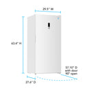 Avanti MaxxSpace Garage Ready 17 cu. ft. Frost Free Convertible Upright Freezer