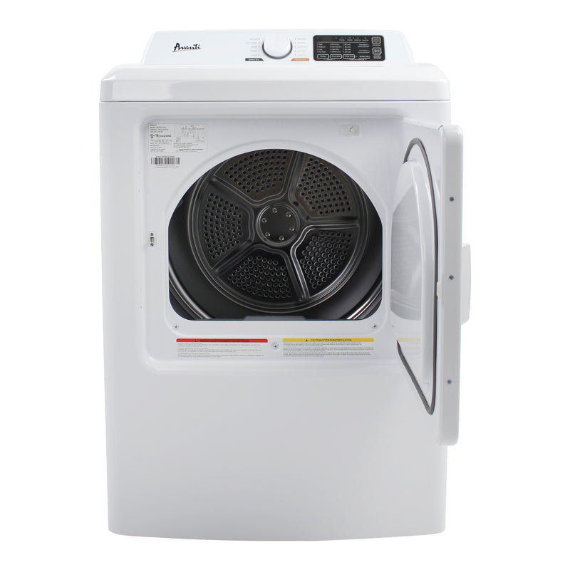 Avanti Front Load Electric Clothes Dryer, 7.0 cu. ft. Capacity