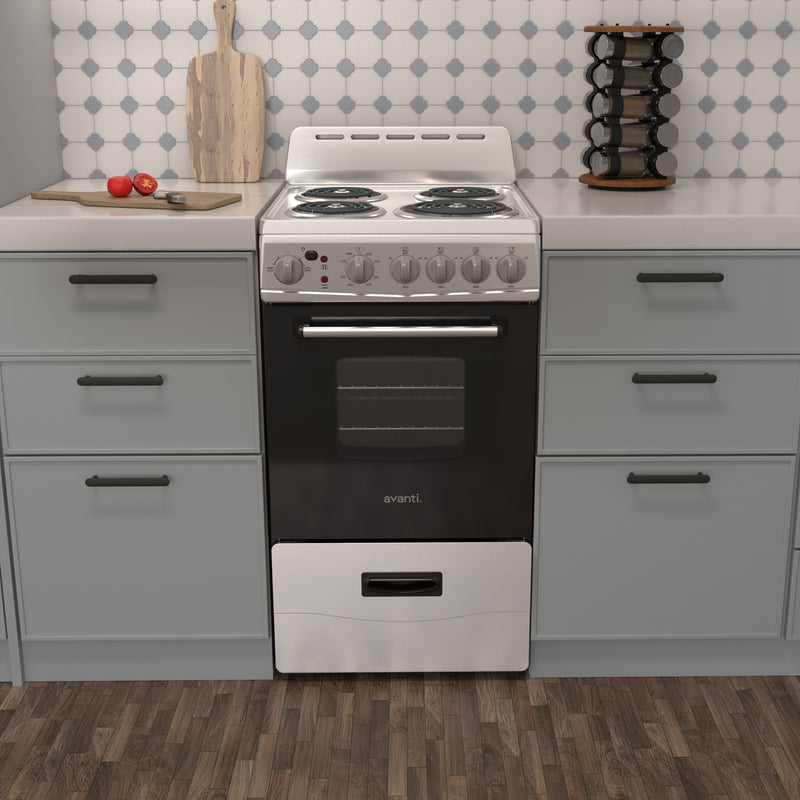 Avanti 20" Electric Range Oven with Framed Glass Door
