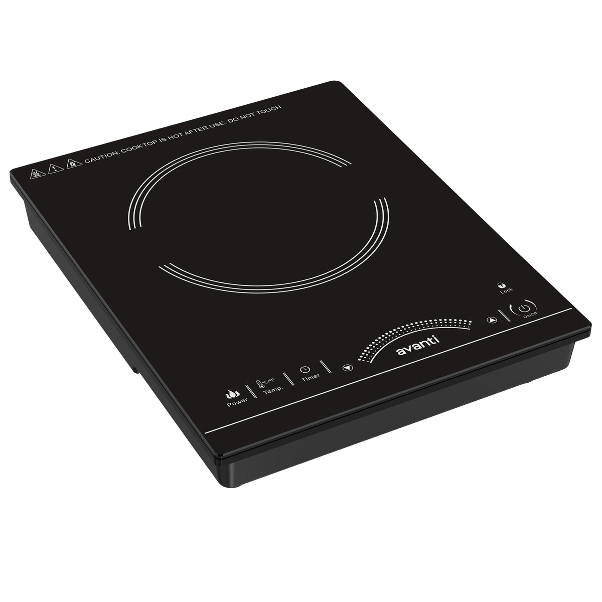 Avanti Portable Induction Cooktop, 1800W, Touch Controls, 6 Preset