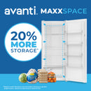 Avanti MaxxSpace Garage-Ready 21 cu. ft. Convertible Upright Freezer