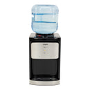 Avanti countertop hot and cold water dispenser with blue water jug and drip tray
