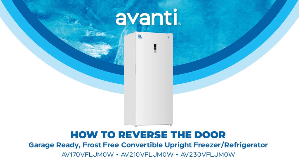 Avanti MaxxSpace Vertical Freezers Instructional Video to Reverse Door