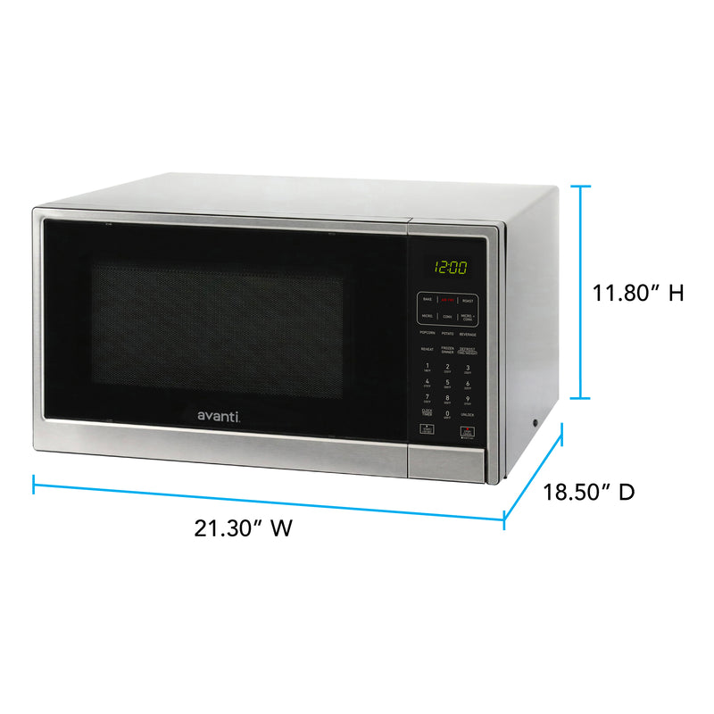 Avanti Microwave Air Fry, Convection Oven 3-in-1, 1.3 cu. ft. Capacity