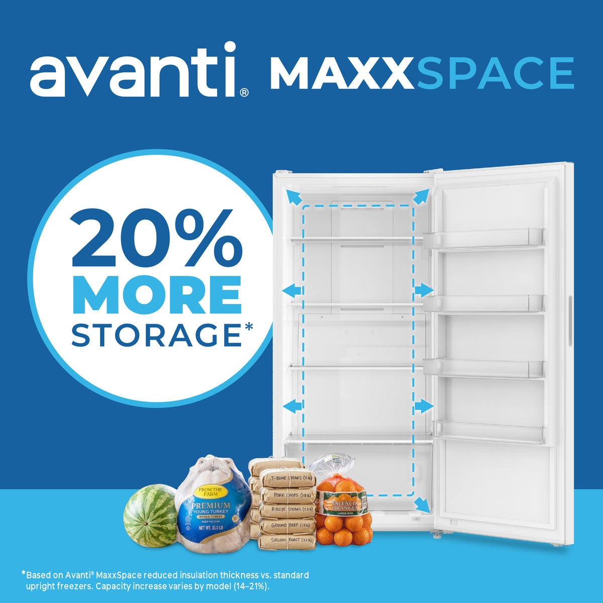 Avanti MaxxSpace Insulation™ Technology Garage-Ready Frost-Free