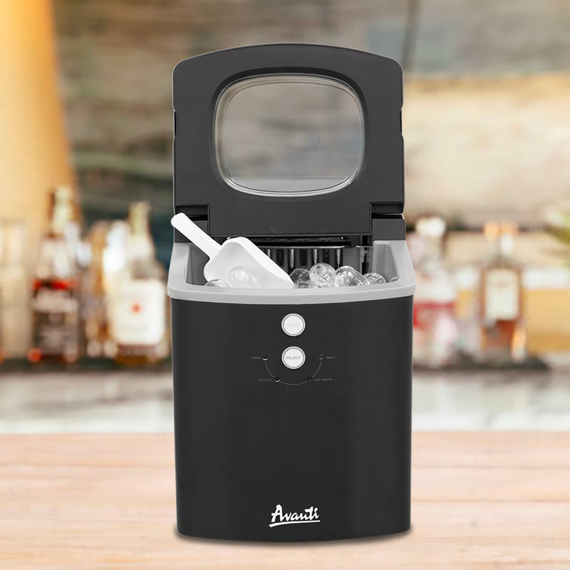 Avanti Portable Countertop Ice Maker, in Black