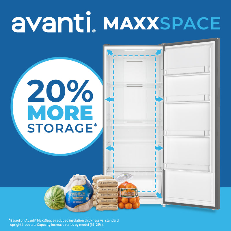 Avanti MaxxSpace Insulation™ Technology Garage-Ready Frost-Free