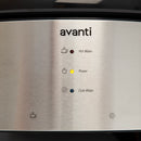 Avanti dispenser control panel with Hot Water, Power, and Cold Water indicators