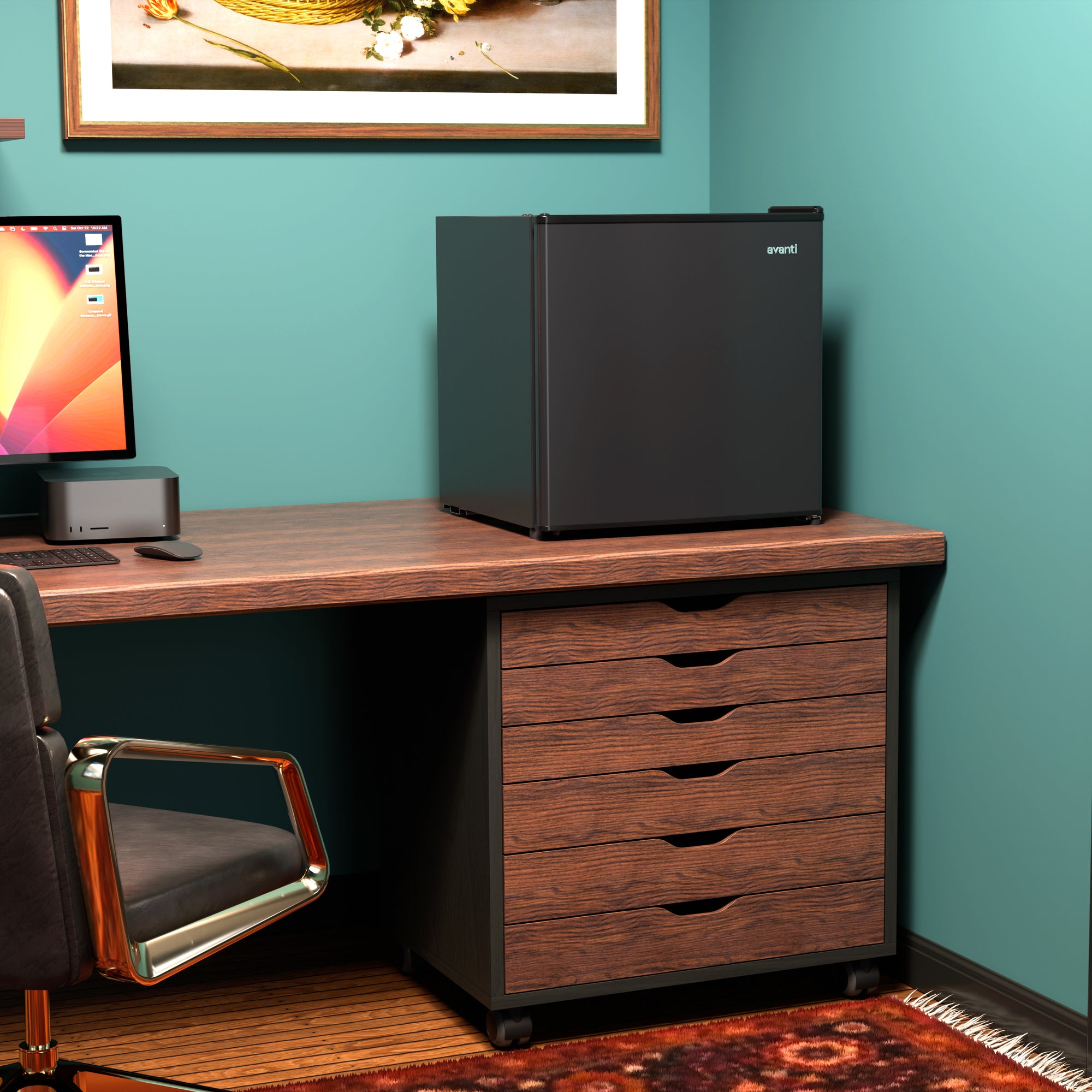 Avanti RM16J1B Mini Fridge Compact Refrigerator for Home Office or Dorm, Features Single Reversible Door Removable Shelf Manual Defrost and Adjustable Temperature Control, 1.6-Cu.Ft, Black on Fridge.com