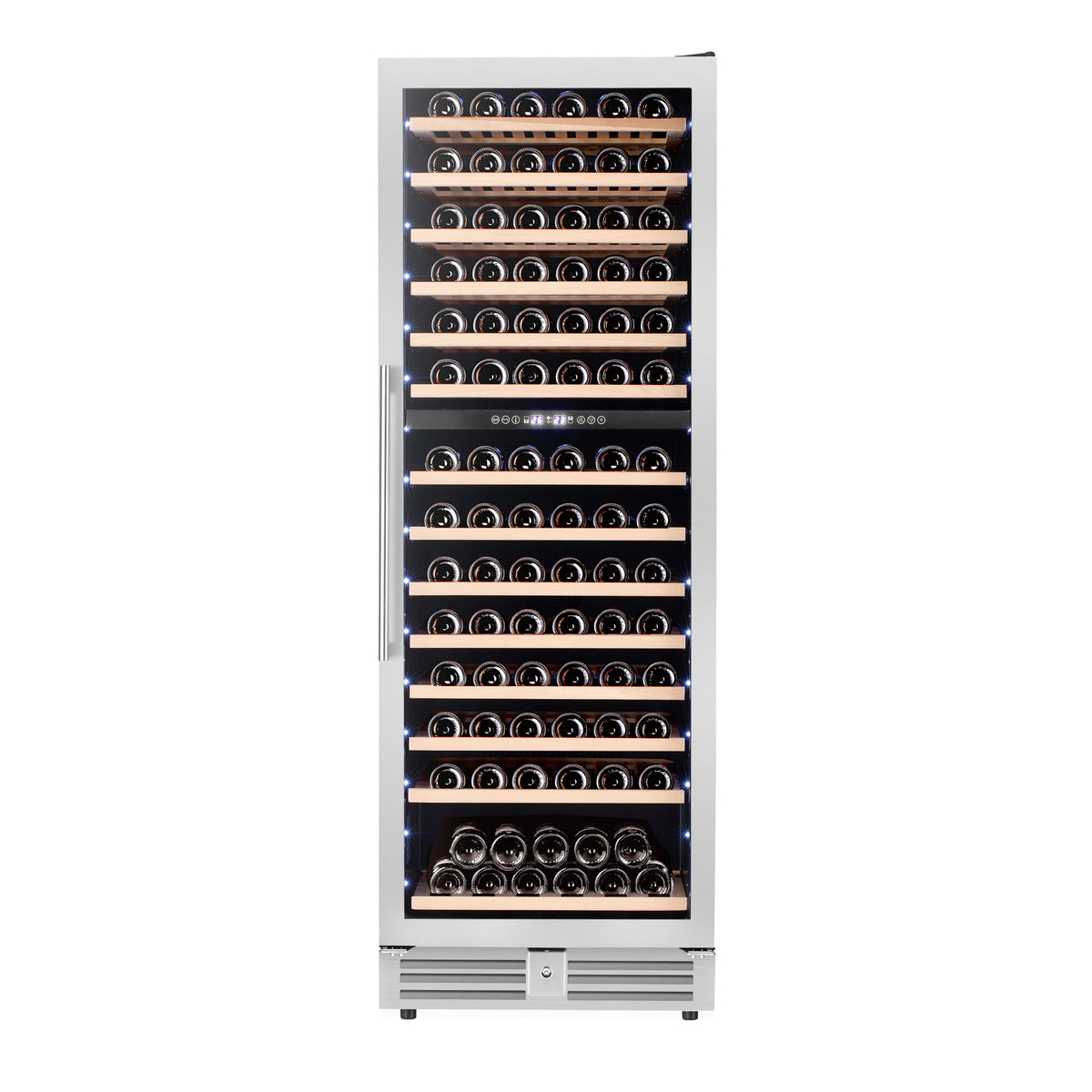 Avanti Refresh Dual-Zone Wine Cooler, 148 Bottle Capacity, Wood