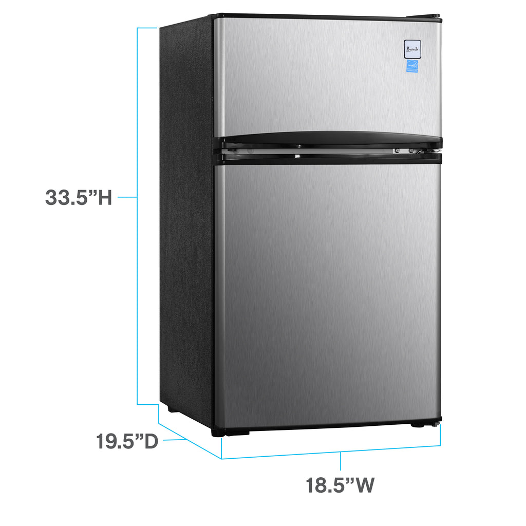 Avanti 3.1 cu. ft. Compact Refrigerator, in Stainless Steel (RA31B3S)