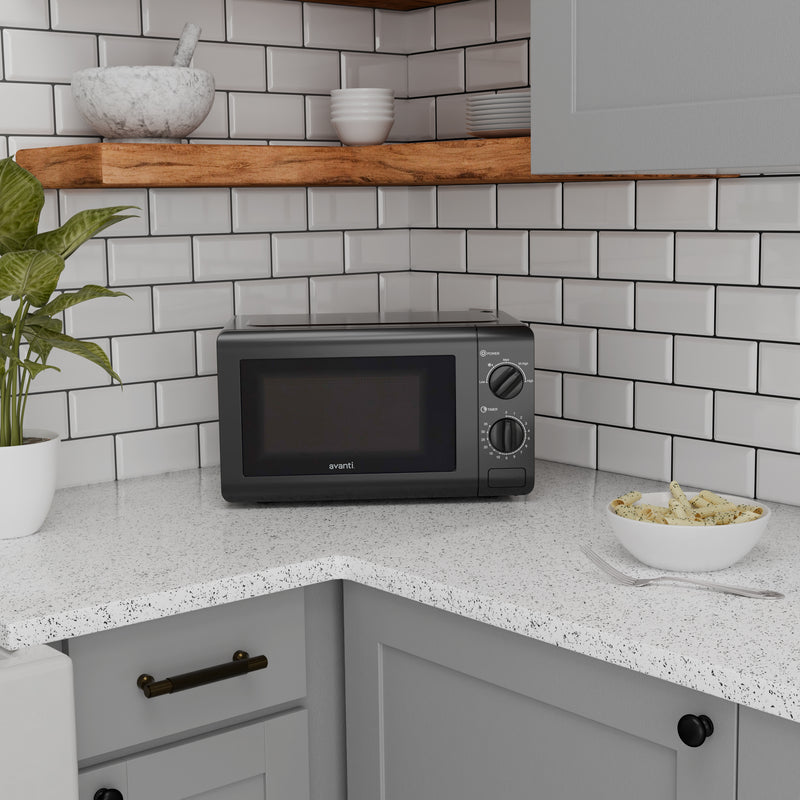 Avanti Microwave Oven with Mechanical Dials, 0.7 cu. ft.