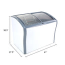 Avanti 9.5 cu. ft. Commercial Glass Top Freezer or Refrigerator