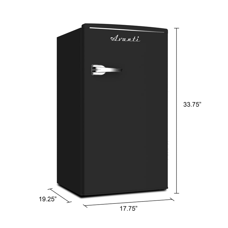 RMRT30X5RIS by Avanti - 3.0 cu. ft. Retro Compact Refrigerator