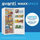 Avanti MaxxSpace Garage-Ready 23 cu. ft. Convertible Upright Freezer
