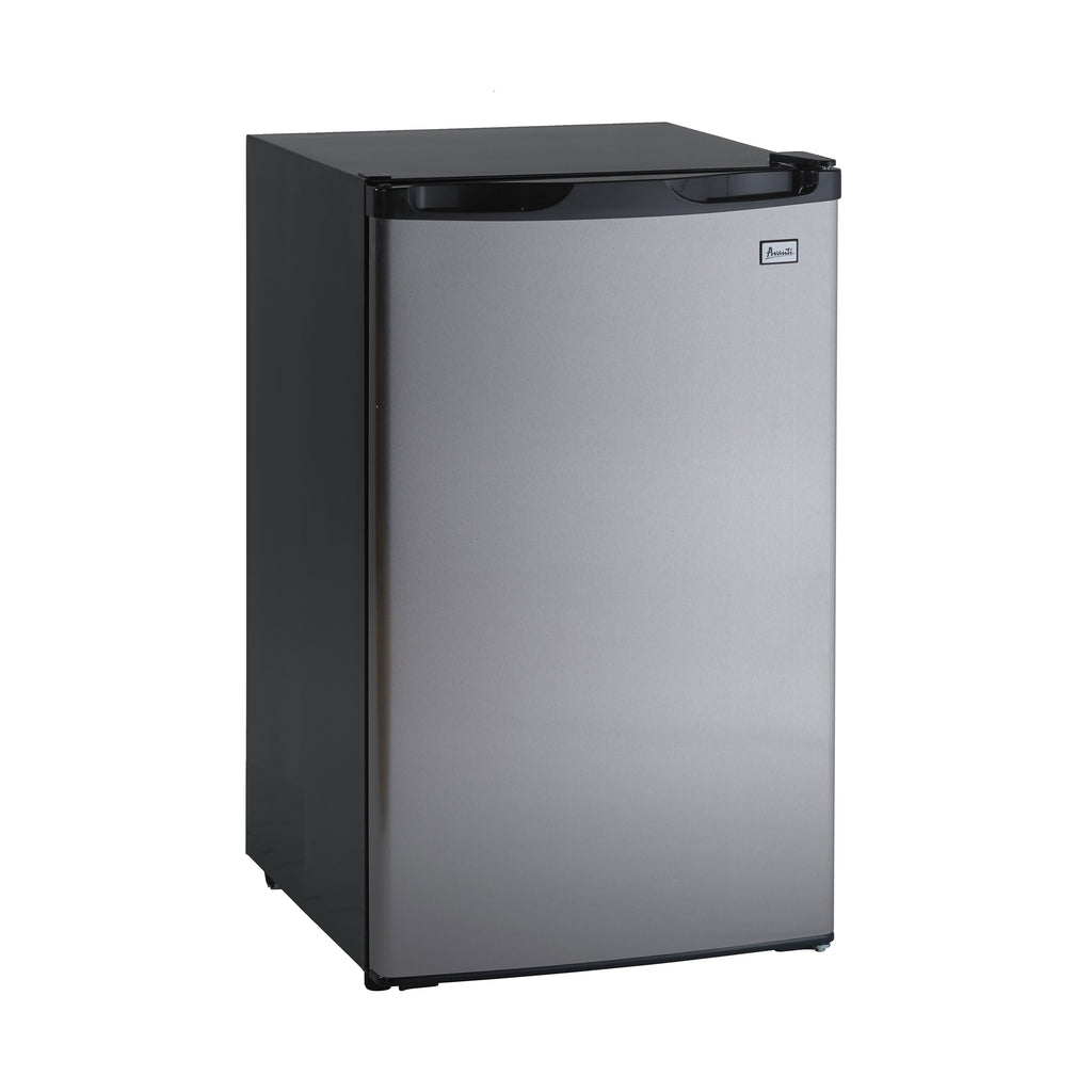 Avanti 4.4 Cu ft Refrigerator, Black-Stainless Steel