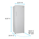 Avanti 11 cu. ft. gross / 9.3 cu. ft. net capacity - Garage Ready Vertical Freezer with 7 Drawers