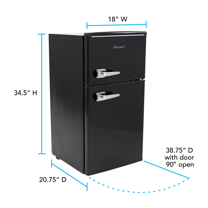 Avanti 3.1 Cu. Ft. Retro Compact Refrigerator